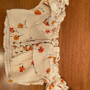 Majorelle floral crop top